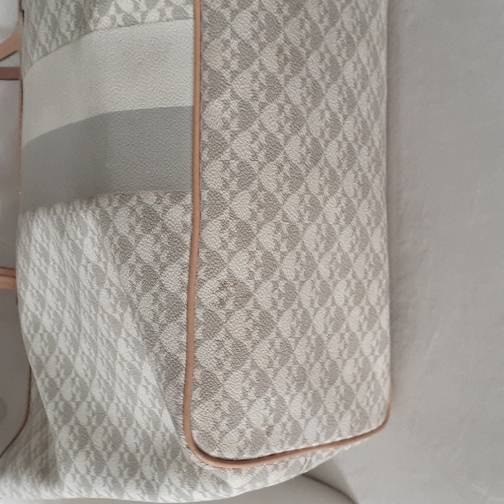 Kate spade gray cream canvas tote bag - Picture 9 of 16